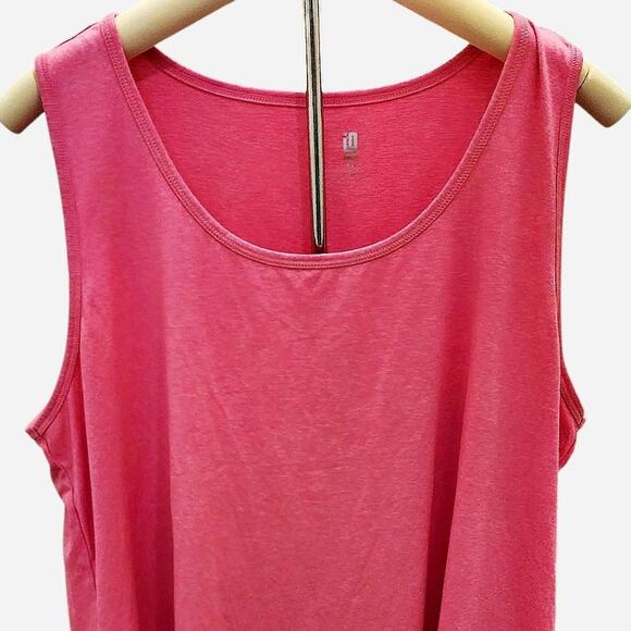 Pink scoop neck tank top Plus Size 1X PreLoved Excellent Condition - Picture 1 of 2